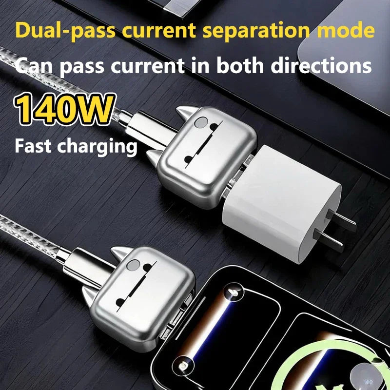140W USB-C Fast Charger – AI Smart Auto Power-Off Protection USB-C Fast Charger SPOT