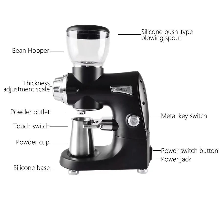 DUTRIEUX 74mm Flat Burr Electric Coffee Grinder 350W Electric Burr Grinder SPOT