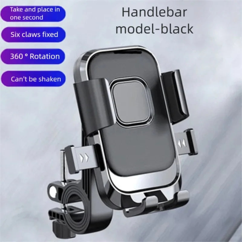 VIKEFON Motorcycle Phone Mount – Handlebar Clamp 4.7"–6.8" Phone Mount Holder SPOT