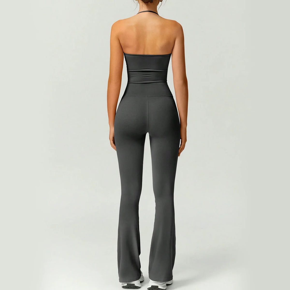 Women's Backless Flared Yoga Jumpsuit – Slim Fit Sportswear Yoga Jumpsuit SPOT