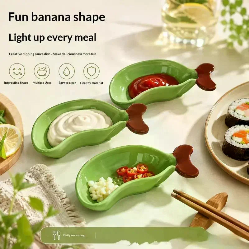 Fish-Shaped Dipping Sauce Dish with Grinder – BPA-Free Dipping Sauce Dish SPOT