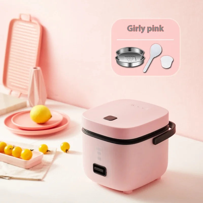 Mini Electric Rice Cooker 1–3 People | Digital Timer, 1.1–2L Mini Rice Cooker SPOT