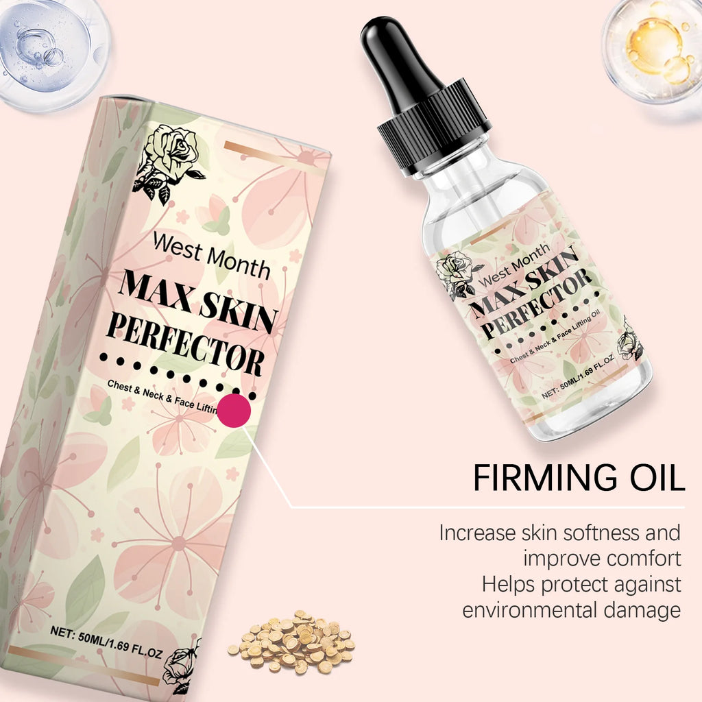 WEST MONTH Face Neck & Chest Nourishing Oil | Radiance Boost Face & Body Oil SPOT