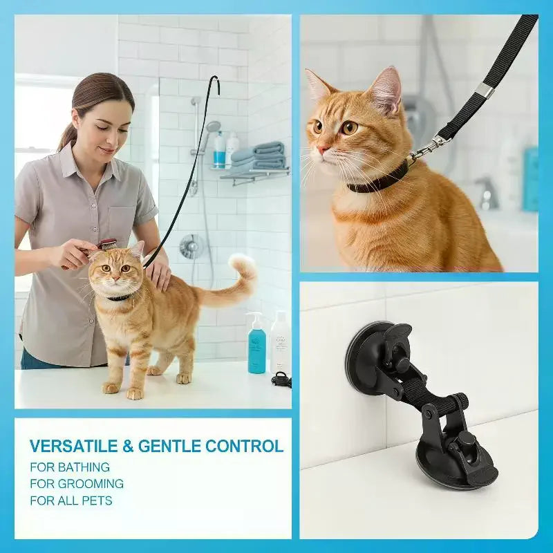 Pet Grooming Restraint Loop – Suction Cup Bathing Leash Pet Grooming Restraint SPOT