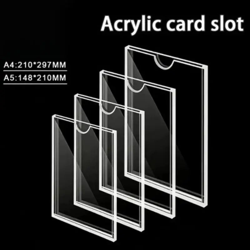 Clear Acrylic Wall Sign Holder A4 A5 – Scratch-Resistant Frame Acrylic Sign Holder SPOT