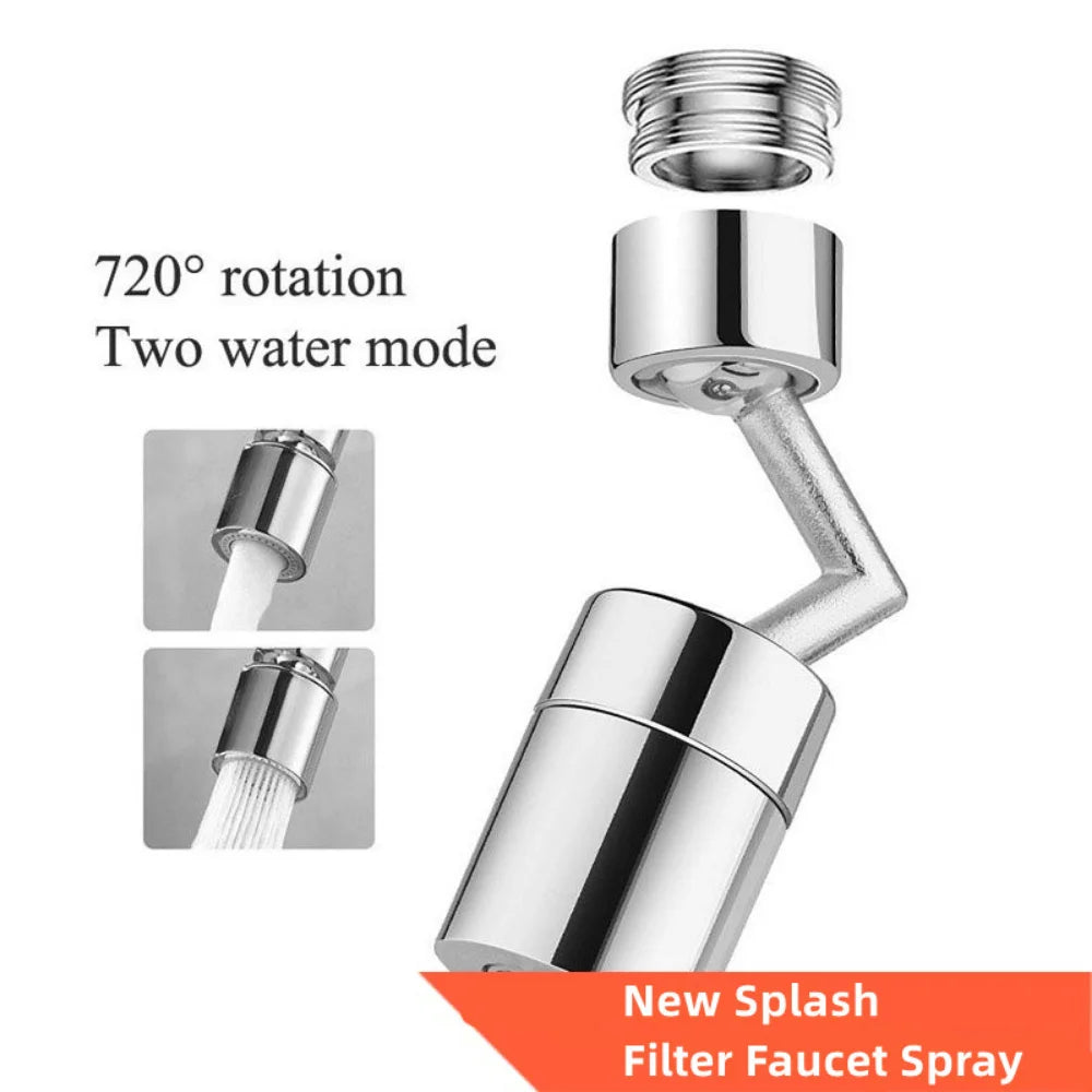 720° Rotating Faucet Extender – Anti-Splash Water Saving Adapter Faucet Aerator Adapter SPOT