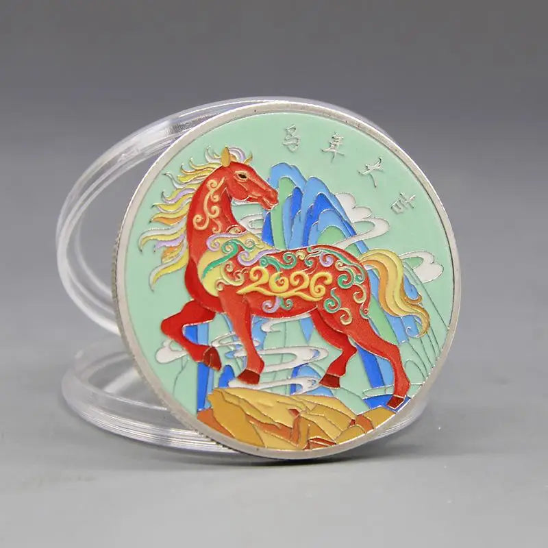 2026 Year of the Horse Lucky Coin | Chinese Zodiac Souvenir Collectible Souvenir Coin SPOT A3