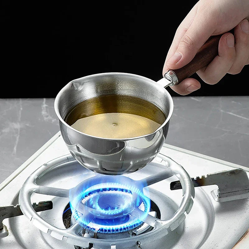 Stainless Steel Butter Melting Pot 150/300ML Milk Warmer Mini Saucepan SPOT