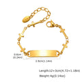 Personalized Baby Girl Name Bracelet – Butterfly ID Bar Bangle Personalized Baby Bracelet SPOT BR-2758G01 12cm-15cm Adjustable