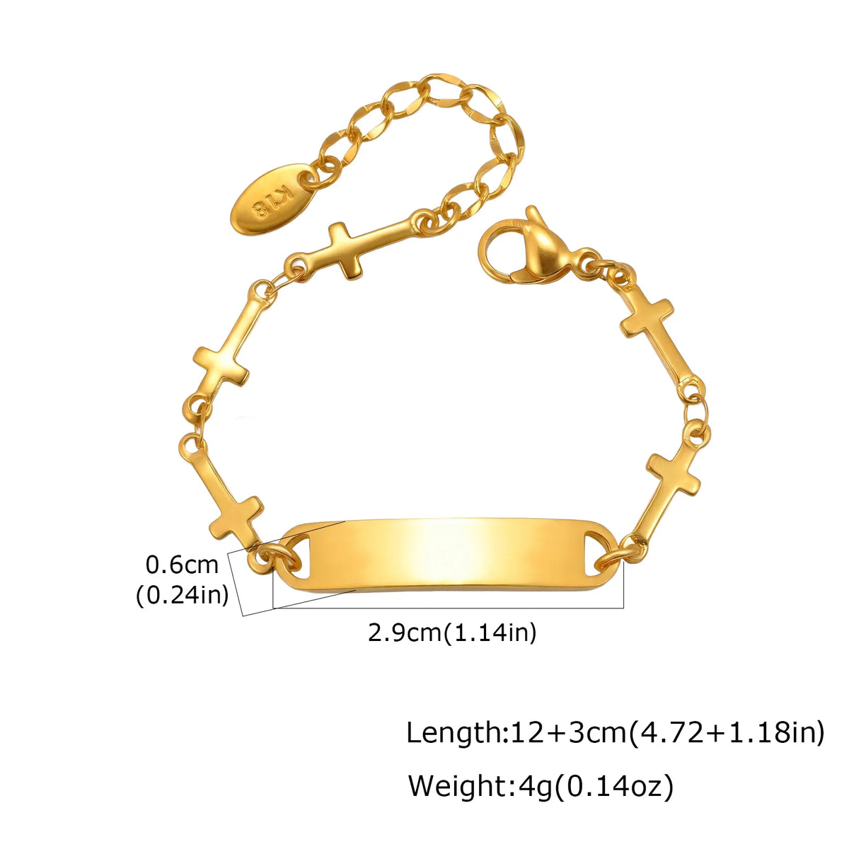Personalized Baby Girl Name Bracelet – Butterfly ID Bar Bangle Personalized Baby Bracelet SPOT BR-2758G01 12cm-15cm Adjustable