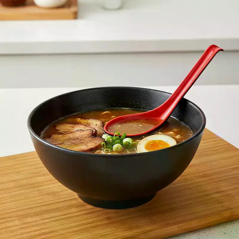Long Handle Ramen Spoons 2-Pack – Drop-Resistant, Dishwasher Safe Soup Spoons SPOT