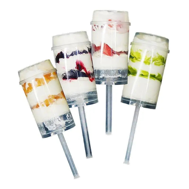 10-Pack Clear Push-Up Cake Containers – BPA-Free Reusable Push-Up Cake Molds SPOT