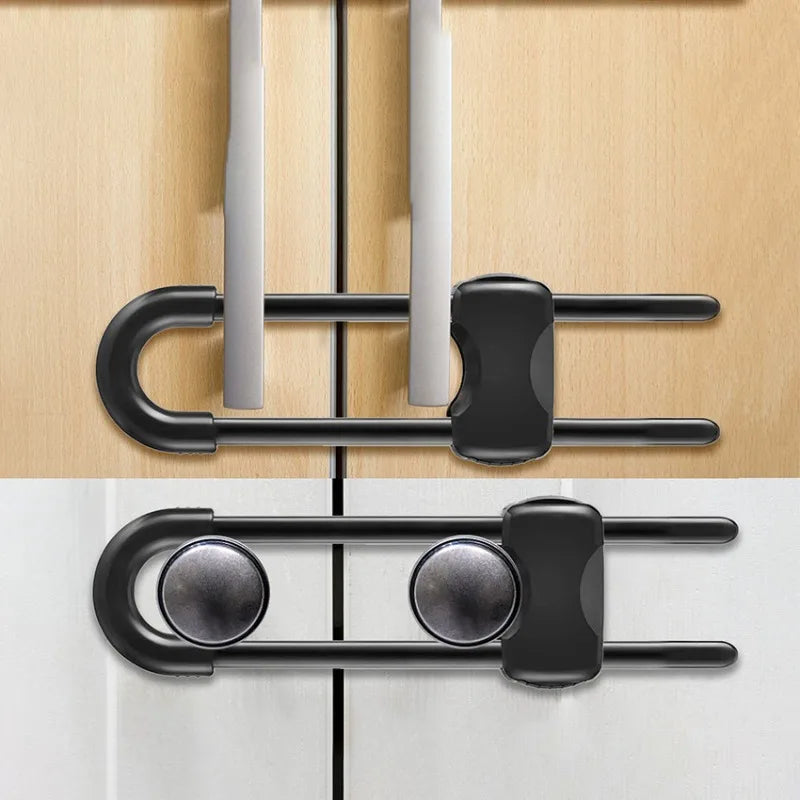 U-Shaped Child Safety Cabinet Locks – Adjustable Childproof Latch Child Safety Lock SPOT