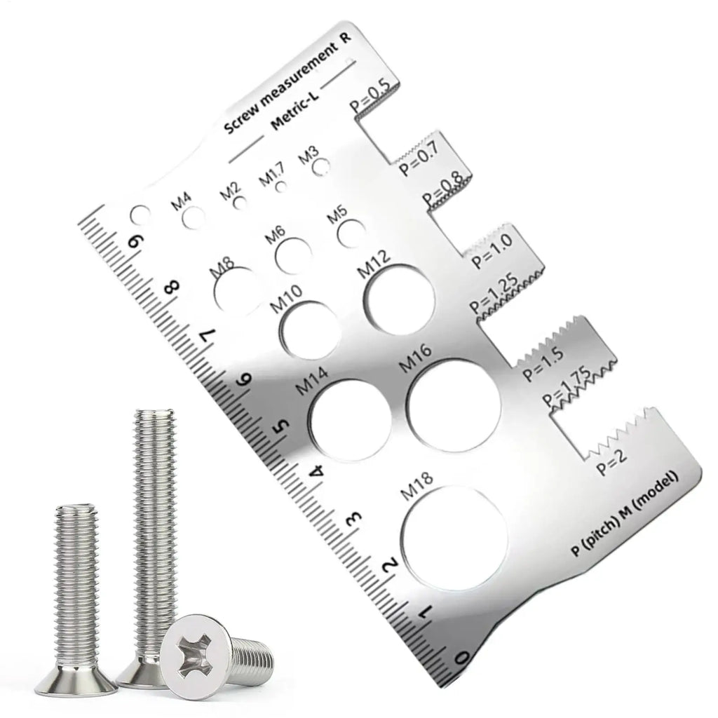 Stainless Steel Bolt Thread Checker & Measuring Gauge Tool Thread Gauge Tool SPOT