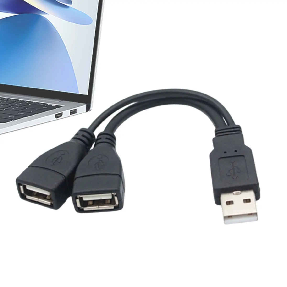 USB 2.0 Y Splitter Cable 1 Male to 2 Female | 30cm USB Splitter Cable SPOT