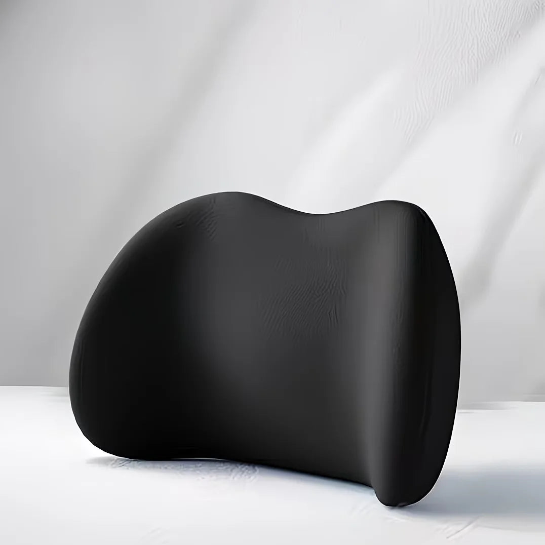 Memory Foam Lumbar Support Pillow – Office Chair & Bed Cushion Lumbar Support Cushion SPOT black