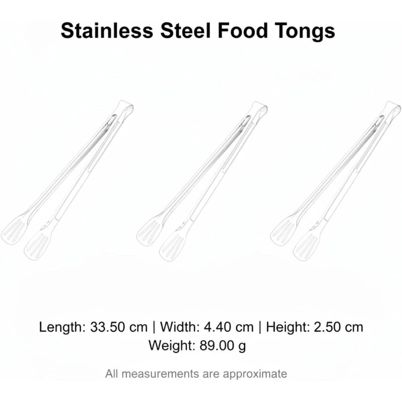 Stainless Steel Food Tongs – Secure Grip Grilling & Serving Kitchen Tongs SPOT