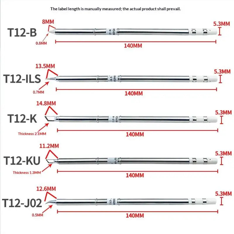 T12 Soldering Iron Tips for Hakko FX951 – I J02 K KU & More Soldering Iron Tip SPOT