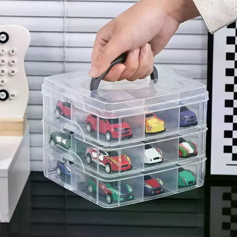 Transparent Portable Storage Box – Dustproof Jewelry Organizer Portable Storage Box SPOT