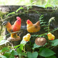 Mini Resin Chicken Figurines Set – Fairy Garden & Bonsai Decor Miniature Figurine Set SPOT A2 1Set