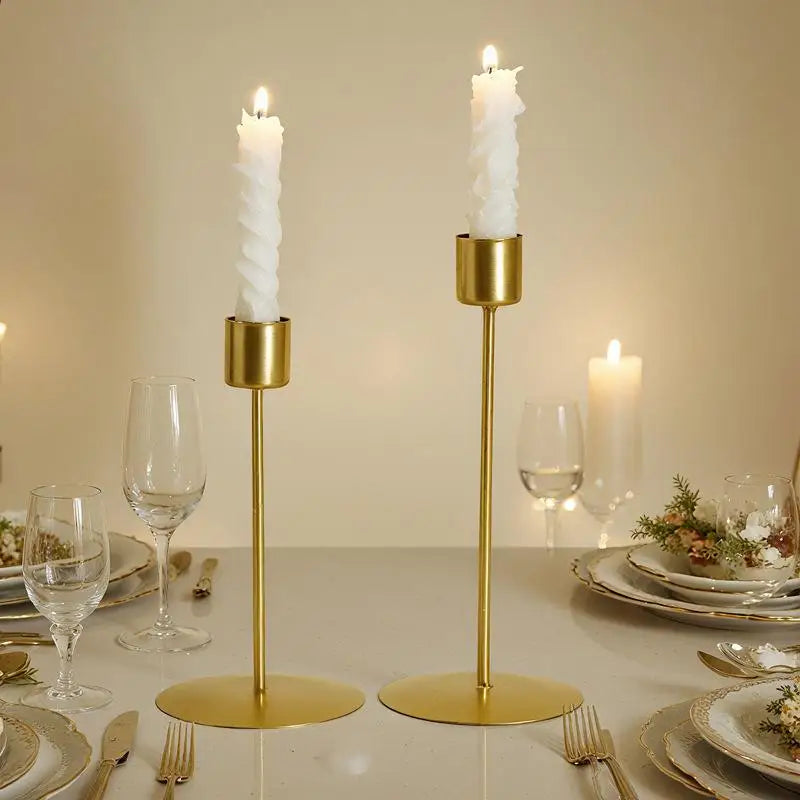 European Golden Metal Candle Holder – Wedding & Home Decor Metal Candle Holder SPOT