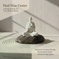 White Zen Meditation Figurine | Minimalist Spiritual Decor Decorative Figurine SPOT Default Title