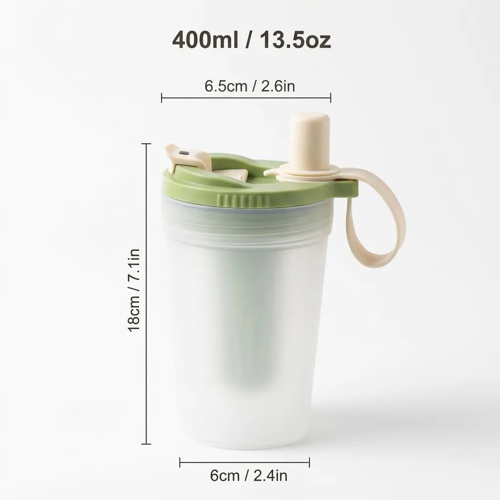 Leak-Proof Straw Tumbler for Kids – BPA-Free Water Bottle Kids Water Bottle SPOT Green