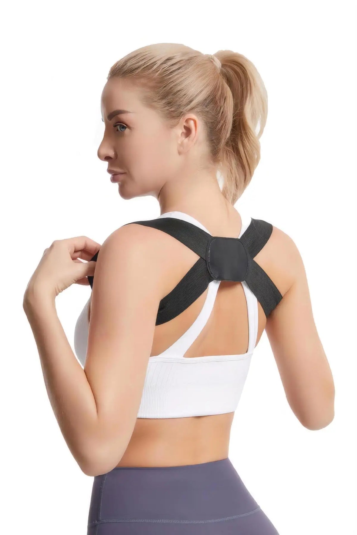 Invisible Back Posture Corrector Brace – Adjustable Support Belt Back Posture Corrector SPOT black-XL