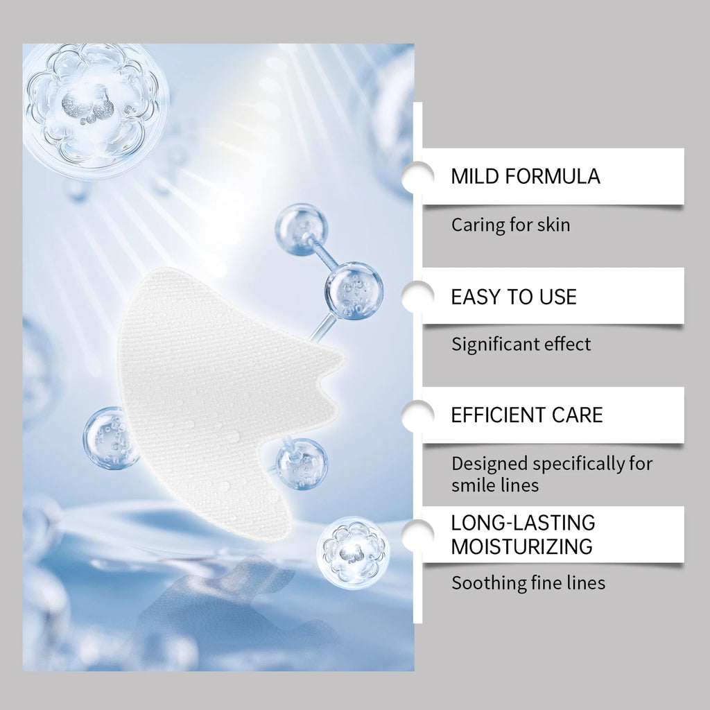 Eelhoe Smile Line Patches – Hydrating Firming Facial Pads 12pc Facial Skin Patches SPOT