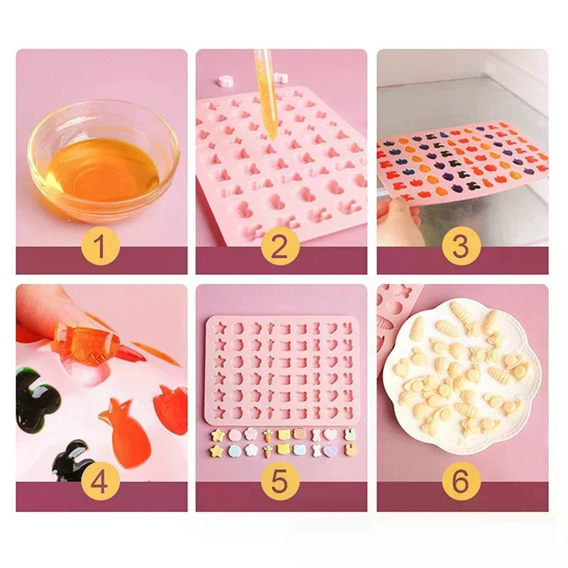 Silicone Chocolate & Candy Mold – Animal, Fruit & Heart Shapes Silicone Baking Mold SPOT