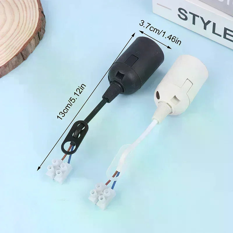 5-Pack E27 Lamp Holder with Cable – Construction Site Socket Lamp Holder Socket SPOT
