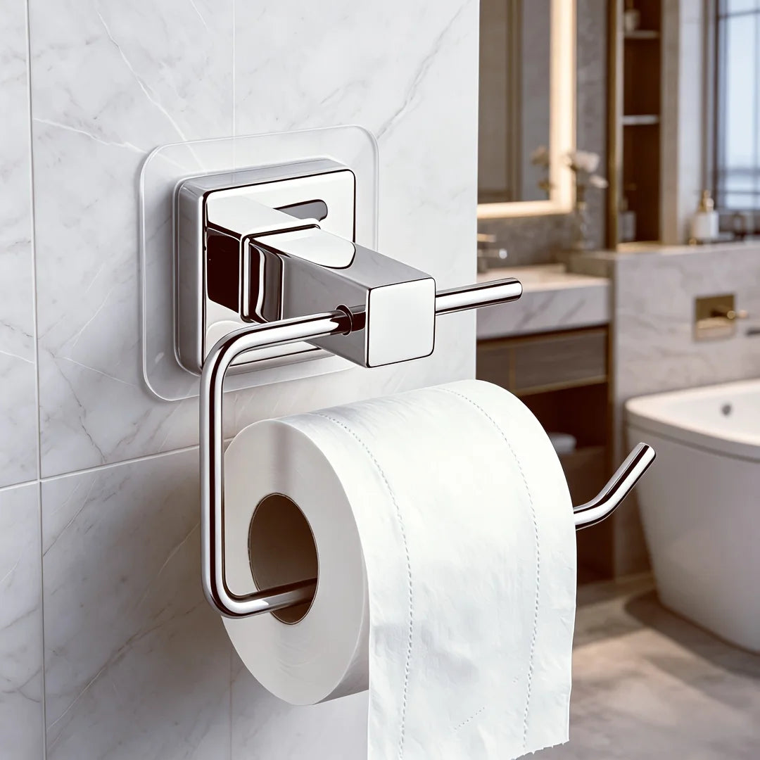 No-Drill Self-Adhesive Chrome Stainless Steel Toilet Paper Holder Toilet Paper Holder SPOT