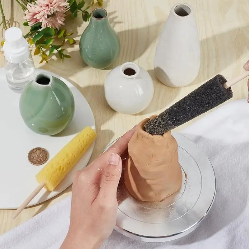 Pottery Sponge Stick – Ceramic Shaping & Water Tool 1-2 Pc Pottery Craft Tool SPOT