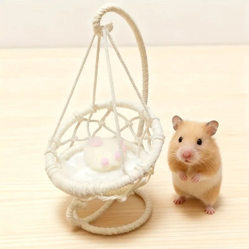 Hamster Swing Hammock – Soft Hanging Cage Accessory for Gerbils Pet Cage Accessory SPOT