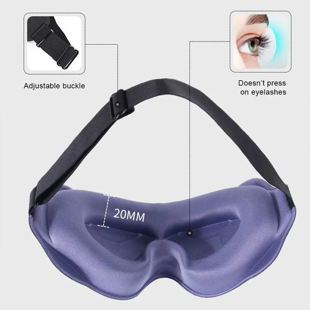 3D Contoured Sleep Mask – Blackout Eye Mask for Travel & Rest Sleep Eye Mask SPOT