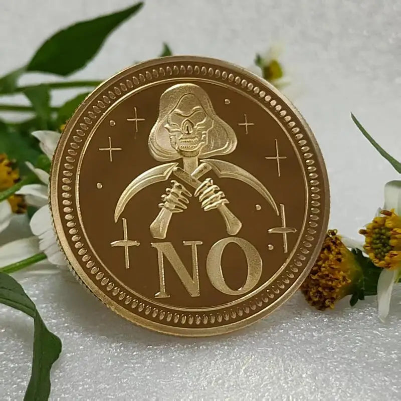Vintage Yes/No Decision Coin – Dual-Sided Engraved Metal Novelty Decision Coin SPOT A1