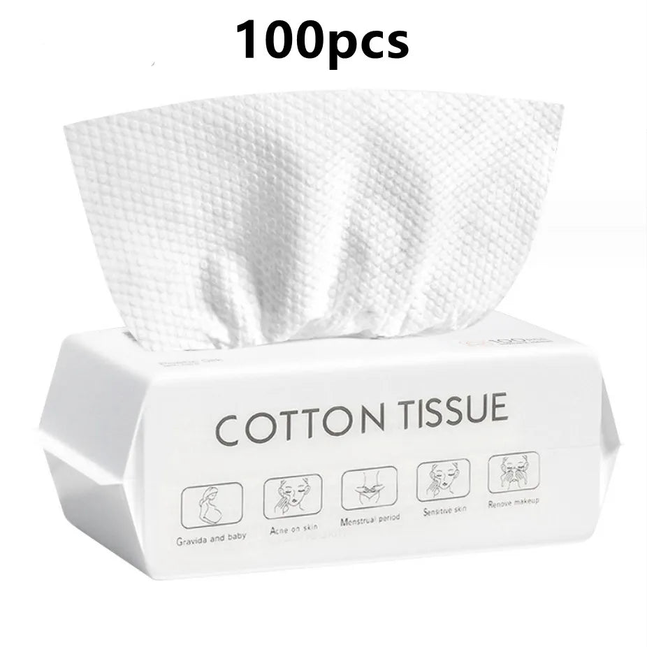 Soft Cotton Face Towels 50/100 Pack – Quick-Dry Reusable Face Towels SPOT 100pcs 15x20cm