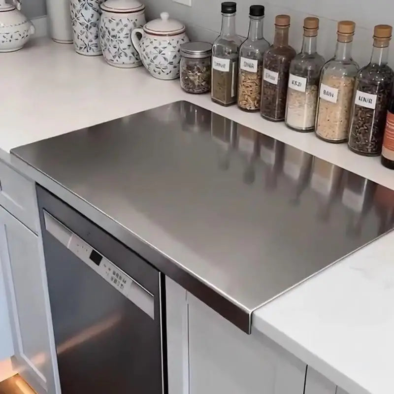 L-Shaped Double-Sided Stainless Steel Cutting Board Stainless Steel Cutting Board SPOT
