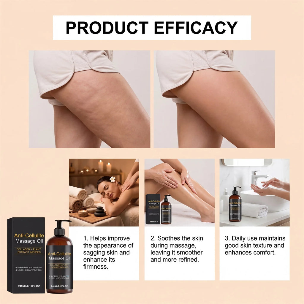 Hoygi Firming Body Massage Oil with Collagen – 240ml Body Massage Oil SPOT