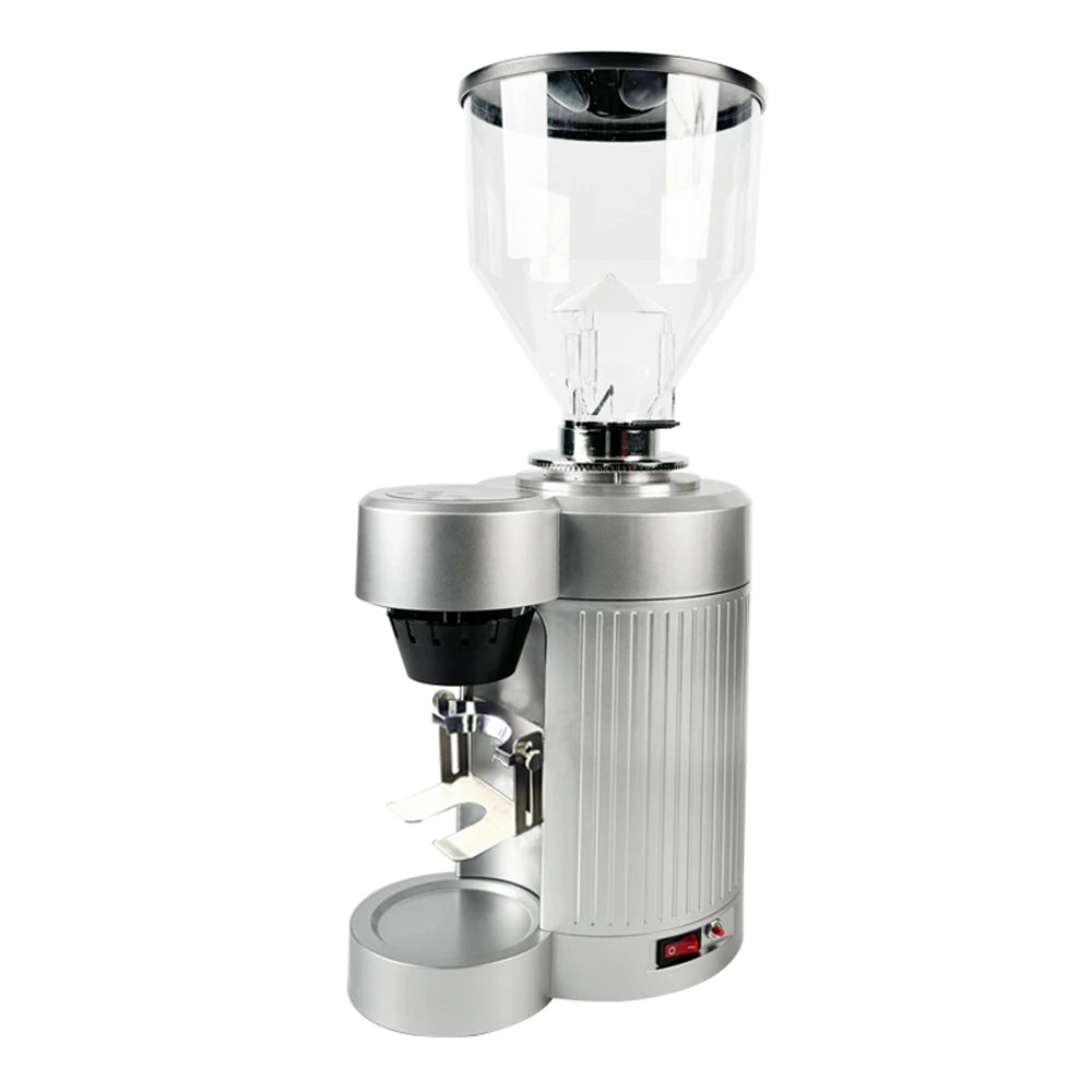 DUTRIEUX 65mm Flat Burr Electric Coffee Grinder 1500g Commercial Electric Coffee Grinder SPOT silver