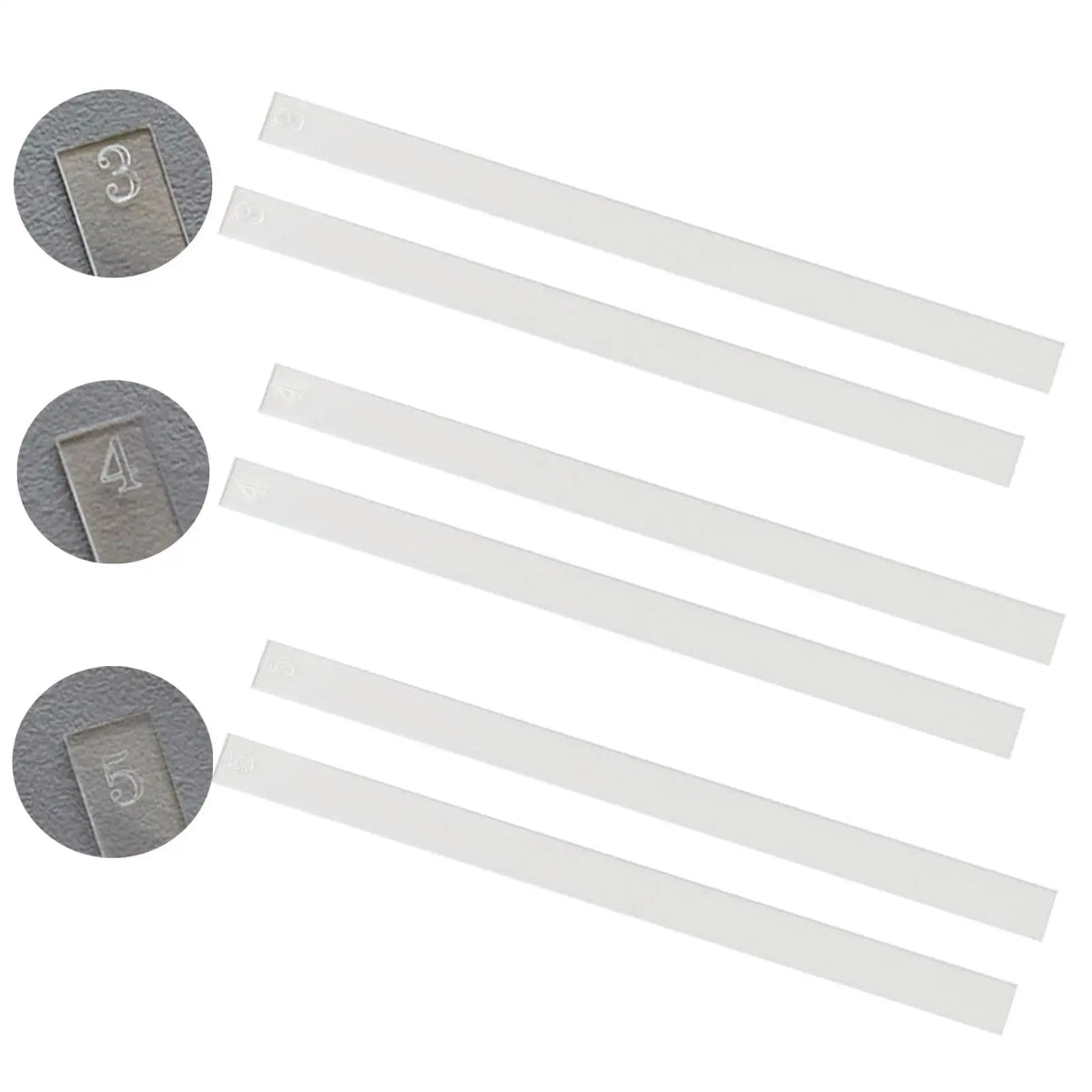 Rolling Pin Dough Thickness Guide Strips 2-Pack – 40cm Dough Guide Strips SPOT