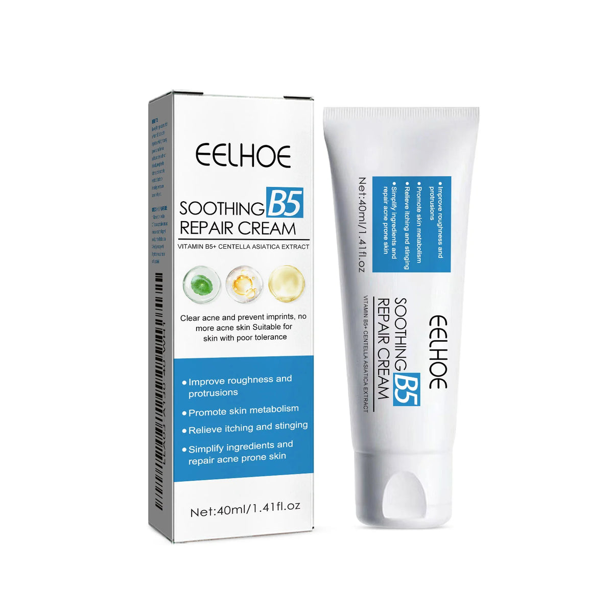 Eelhoe B5 Repair Face Cream – Vitamin B5 & Centella Asiatica Face Repair Cream SPOT 40ml Boxed