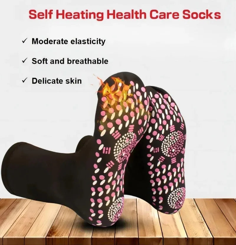 Tourmaline Self-Heating Thermal Socks – 1, 3 or 5 Pairs Thermal Socks SPOT