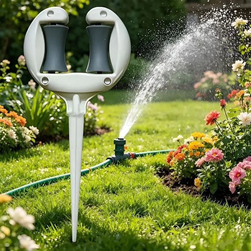 Heavy-Duty Garden Hose Guide with Smooth Rotating Rollers Hose Guide Stake SPOT