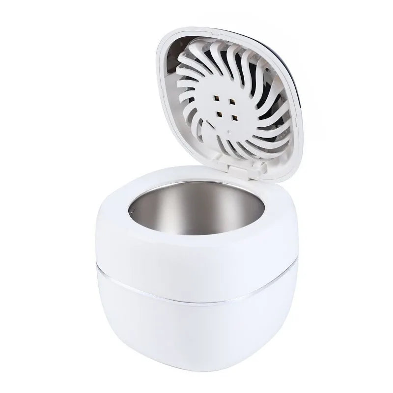Portable UV Ultrasonic Cleaner with Drying Fan – Rechargeable Ultrasonic Cleaner SPOT white 100V-240V UK Plug