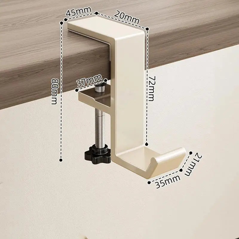 Adjustable Magnetic Desk Hook – Punch-Free Bag Hanger Desk Edge Hook SPOT A2