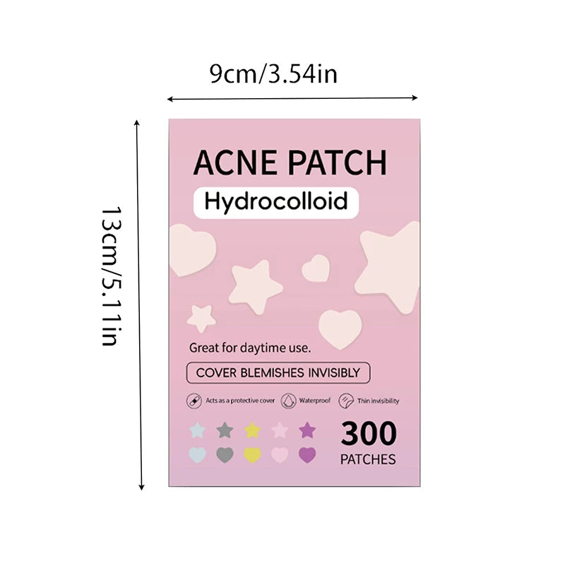 Hydrocolloid Acne Patches 300/600 Pcs – Blemish Spot Cover Acne Spot Patches SPOT