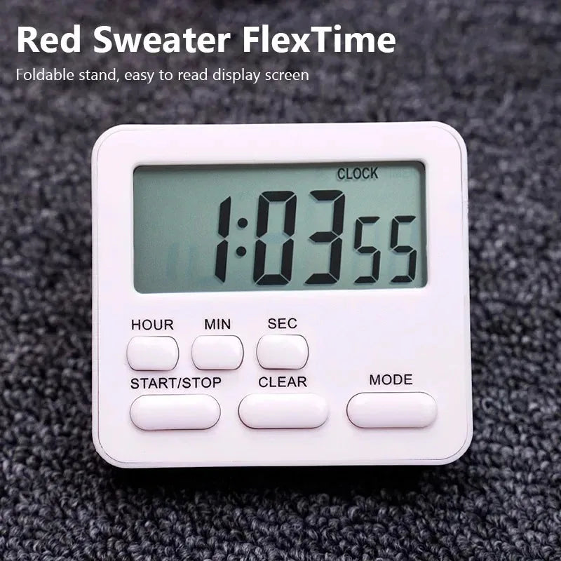LCD Digital Kitchen Timer – Countdown, Clock & Stopwatch Digital Kitchen Timer SPOT