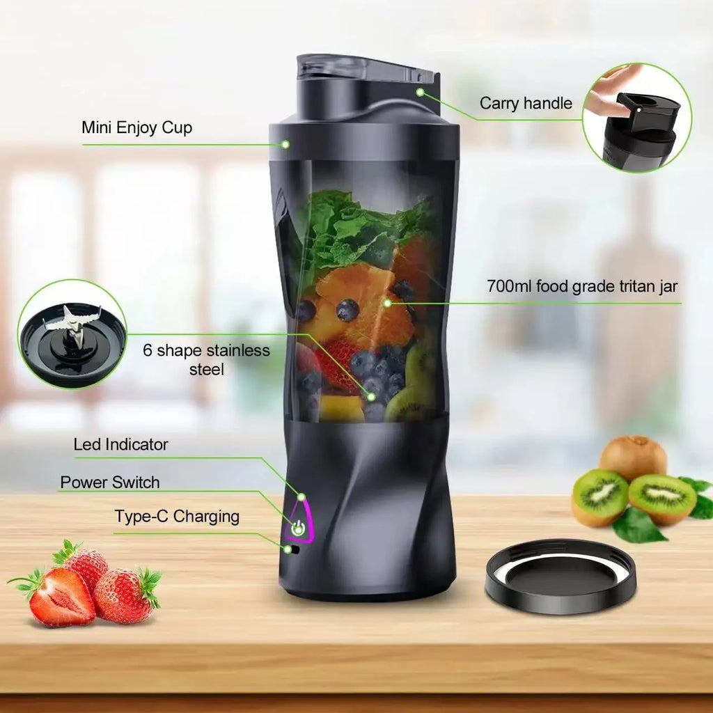 NOCCLILI 700ML Portable USB Blender – Smoothies & Shakes Portable Blender SPOT