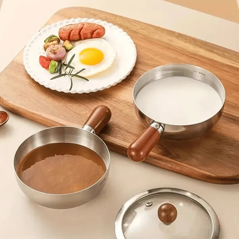 Korean Ramen Pot with Lid – Stainless Steel Noodle Cooker Ramen Noodle Pot SPOT